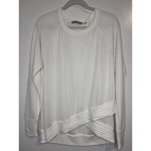 Athleta Women’s Activewear Sweater Size M White *Flaw